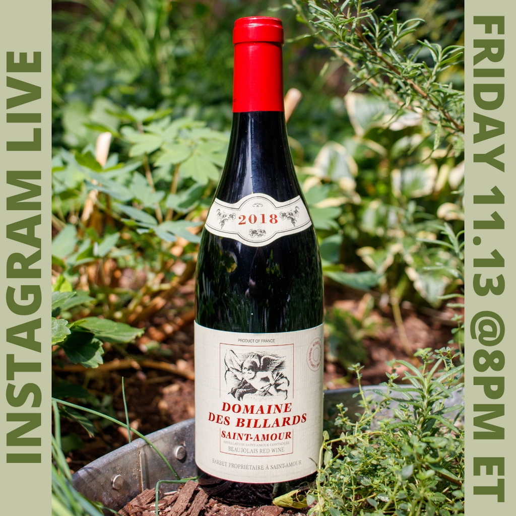 Instagram Live Wine Tasting - Domaine Des Billard